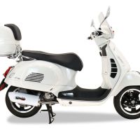 Exhaust compatible with Piaggio Vespa Gt - Gtv 250 I.E. 2007-2009, Albus Ceramic, Full system exhaust, including removable db killer 