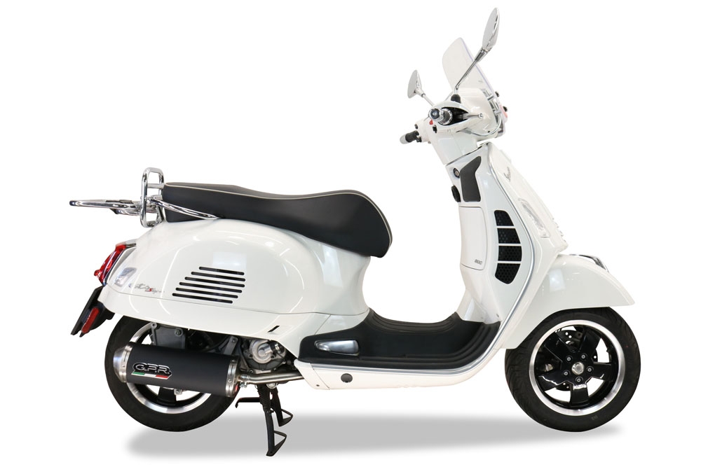 Exhaust compatible with Piaggio Vespa Gts 250 I.E. 2005-2015, Evo4 Road, Full system exhaust, including removable db killer 