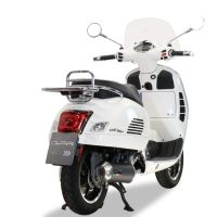 Exhaust compatible with Piaggio Vespa Gts 250 I.E. 2005-2015, Evo4 Road, Full system exhaust, including removable db killer 