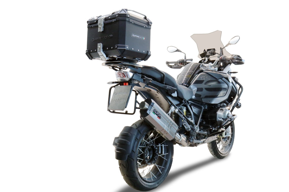 Top case GPR TECH compatible with  Bmw F 850 Gs Adventure 2021/2023 e5 GPR TECH Top case in aluminum, black color with specific plate included Capacity 45 LT.
