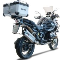 Top case GPR TECH compatible with  Bmw F 850 Gs Adventure 2018/2020 e4 GPR TECH Top case in aluminum, silver color with specific plate included Capacity 55 LT.