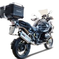 Top case GPR TECH compatible with  Bmw F 850 Gs Adventure 2021/2023 e5 GPR TECH Top case in aluminum, black color with specific plate included Capacity 55 LT.