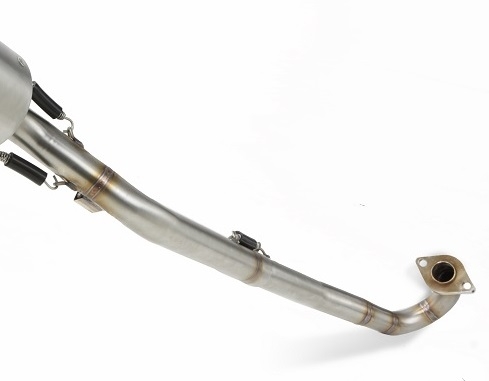 Exhaust compatible with Kawasaki KLX110 -110 L 2003-2025, Deeptone Inox, Full system exhaust, including removable db killer/spark arrestor 