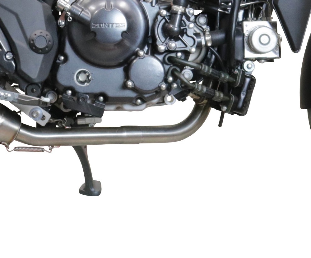 Exhaust compatible with Zontes 350 X1 2022-2024, Ultracone, Full system exhaust, including removable db killer 