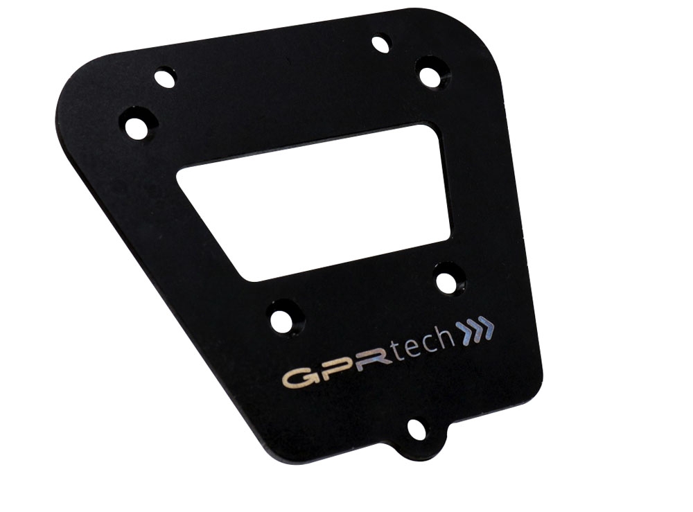 GPR TECH compatible with  Royal Enfield Himalayan 410 2017/2023 GPR TECH Specific fitting plate Top Case ALPITECH 35 LT compatible with original luggage rack,stainless steel made with 4 anchor points