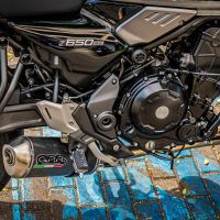 GPR exhaust compatible with Kawasaki Z 650 RS 2021-2023, Satinox Poppy , Homologated silencer for noise including full line,db killer and catalyst compliant for inspection 