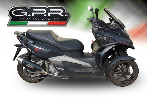 Exhaust compatible with Quadro 350 S 2012-2016, Power Bomb, Silencer exhaust including removable db killer, not EPA-compliant 