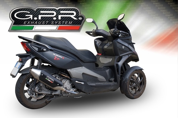 Exhaust compatible with Quadro 350 S 2012-2016, Power Bomb, Silencer exhaust including removable db killer, not EPA-compliant 