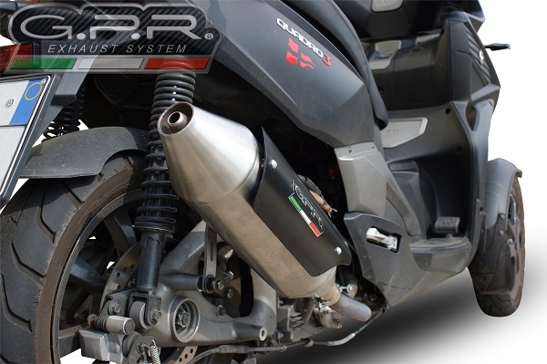 Exhaust compatible with Quadro 350 S 2012-2016, Power Bomb, Silencer exhaust including removable db killer, not EPA-compliant 
