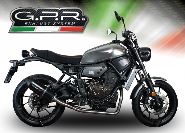 Exhaust compatible with Yamaha XSR700 2021-2024, Furore Evo4 Poppy, Full system exhaust, including removable db killer 
