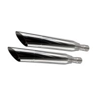 GPR exhaust compatible with Harley Davidson Sportster 883  2004-2009, Slash Inox, Dual Homologated legal slip-on exhaust including removable db killers and link pipes 