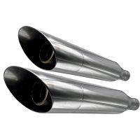 Exhaust compatible with Harley Davidson Sportster 1200 2010-2018, Slash Inox, Dual slip-on including removable db killers and link pipes, EPA-compliant 