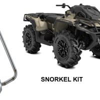 Exhaust compatible with Can Am Outlander 650 XMR 2013-2023, Snorkel kit, Snorkel extension kit for GPR Pentacross silencer 