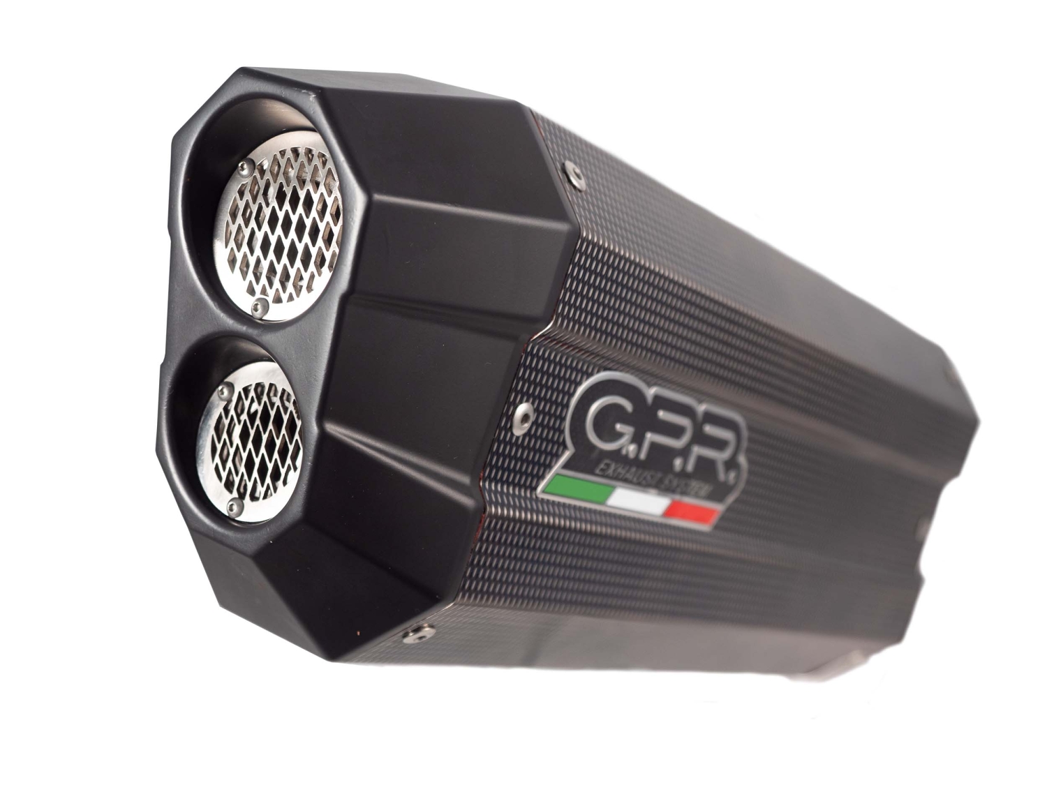 Exhaust compatible with Ktm 1290 Super Adventure 2017-2020, Sonic Poppy, Slip-on exhaust including removable db killer and link pipe, EPA-compliant 