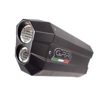 GPR exhaust compatible with Bmw R 1200 Gs 2017-2018, Sonic Poppy, Homologated legal slip-on exhaust including removable db killer and link pipe 