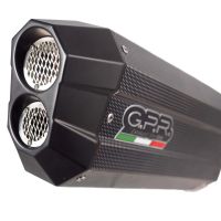 Exhaust compatible with Bmw R1200GS - Adventure 2017-2018, Sonic Poppy, Slip-on exhaust including removable db killer and link pipe, EPA-compliant 