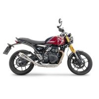 GPR exhaust compatible with Triumph Speed 400 2023-2025, Ultracone, Homologated legal slip-on exhaust including removable db killer and link pipe 