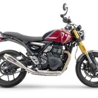 Exhaust compatible with Triumph Speed 400 2023-2025, Ultracone, Slip-on exhaust including removable db killer and link pipe, EPA-compliant 