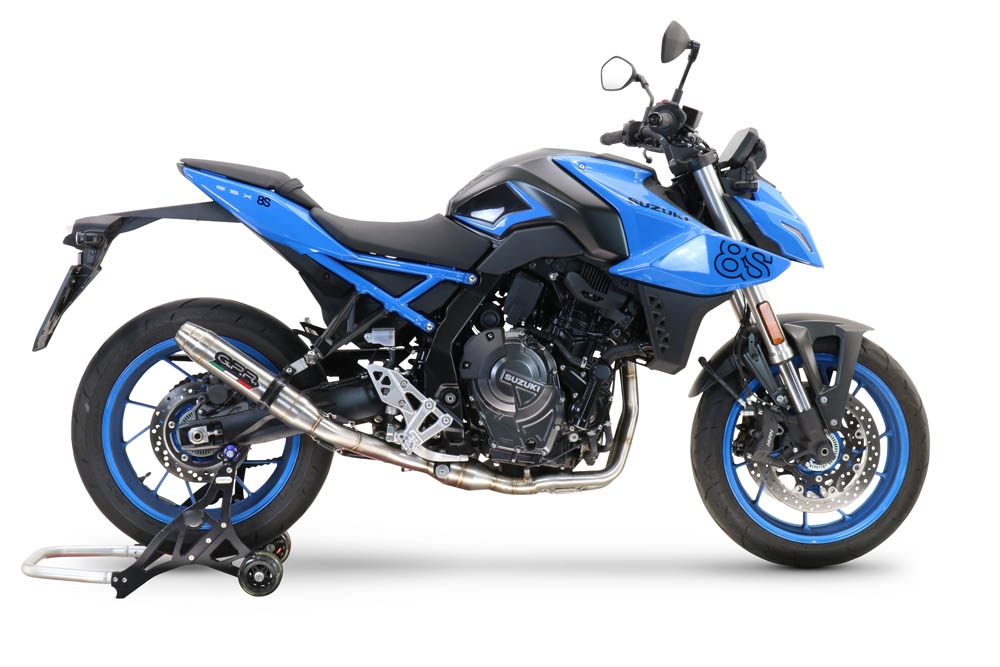 Exhaust compatible with Suzuki Gsx-8R 2022-2024, Deeptone Inox, Full system exhaust, including removable db killer 