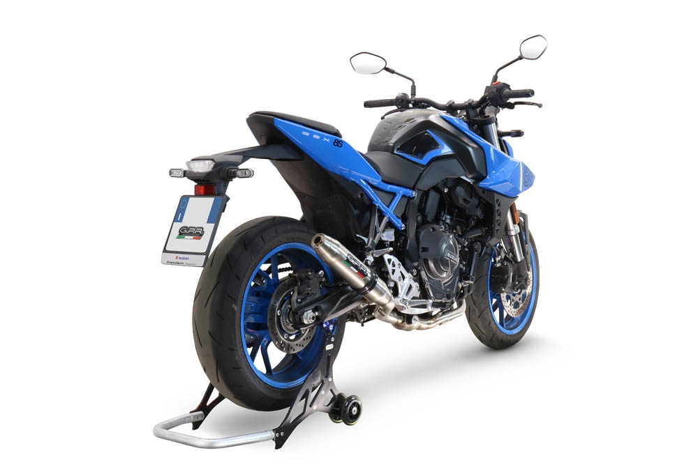 Exhaust compatible with Suzuki Gsx-8R 2022-2024, Deeptone Inox, Full system exhaust, including removable db killer 