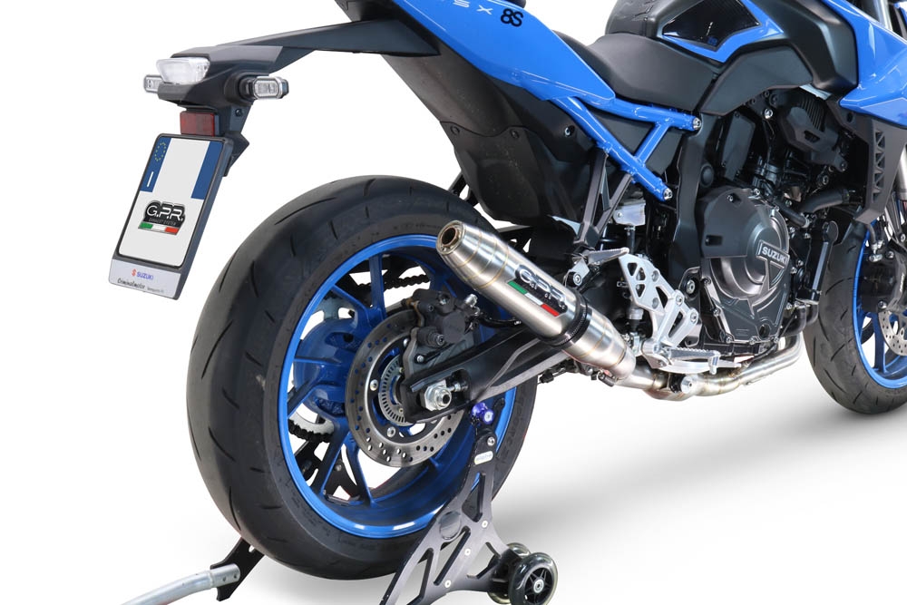Exhaust compatible with Suzuki Gsx-8R 2022-2024, Deeptone Inox, Full system exhaust, including removable db killer 