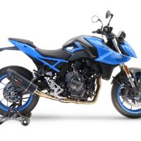 Exhaust compatible with Suzuki Gsx-8S 2022-2024, Furore Nero, Full system exhaust, including removable db killer 