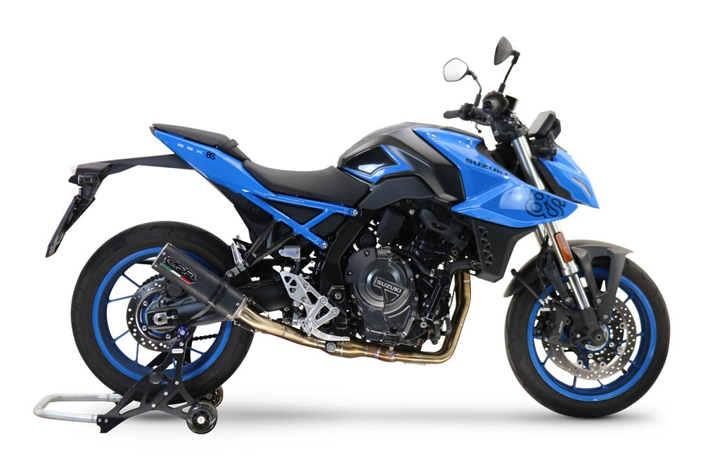 Exhaust compatible with Suzuki Gsx-8R 2022-2024, M3 Black Titanium, Full system exhaust, including removable db killer 