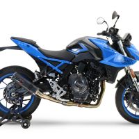 Exhaust compatible with Suzuki Gsx-8R 2022-2024, M3 Black Titanium, Full system exhaust, including removable db killer 