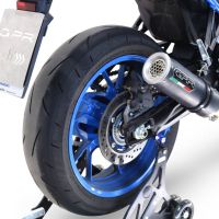 Exhaust compatible with Suzuki Gsx-8R 2022-2024, M3 Black Titanium, Full system exhaust, including removable db killer 