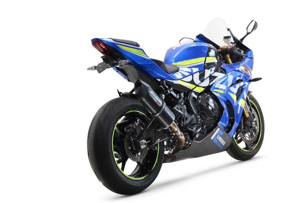 Exhaust compatible with Suzuki GSX-R1000 R 2021-2025, Furore Nero, Slip-on exhaust including link pipe 
