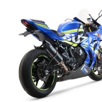Exhaust compatible with Suzuki GSX-R1000 R 2021-2025, Furore Nero, Slip-on exhaust including link pipe 