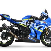 Exhaust compatible with Suzuki GSX-R1000 R 2021-2025, M3 Poppy , Slip-on exhaust including link pipe 