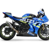 Exhaust compatible with Suzuki GSX-R1000 R 2021-2025, Powercone Evo, Slip-on exhaust including removable db killer and link pipe, EPA-compliant 