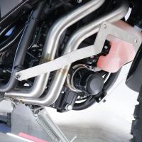 Exhaust compatible with Yamaha Tenere 700 2021-2024, Decatalizzatore + Paracoppa Titanio, Decat pipe more titanium skid plate 