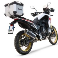 Top case GPR TECH compatible with  Yamaha Tenere 700 2019/2020 e4 GPR TECH Top case in aluminum, silver color, including roof rack and specific plate Capacity 55 LT.