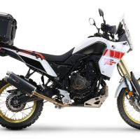 Top case GPR TECH compatible with  Yamaha Tenere 700 2019/2020 e4 GPR TECH Top case in aluminum, silver color, including roof rack and specific plate Capacity 45 LT.