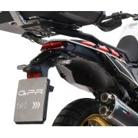Roof rack GPR TECH compatible with  Yamaha Tenere 700 2019/2020 e4 GPR TECH Specific rear rack Top Case ALPITECH 35>55 LT Rear rack,stainless steel made with 4 anchor points