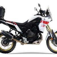 Exhaust compatible with Yamaha Tenere 700 2019-2020, Dual Poppy, Slip-on exhaust including removable db killer and link pipe, EPA-compliant 