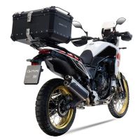 Exhaust compatible with Yamaha Tenere 700 2019-2020, Dual Poppy, Slip-on exhaust including removable db killer and link pipe, EPA-compliant 