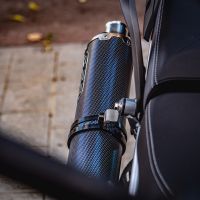 Exhaust compatible with Triumph Tiger 850 2020-2024, Dual Inox, Slip-on exhaust including removable db killer and link pipe, EPA-compliant 