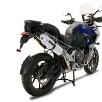 Exhaust compatible with Triumph Tiger 1200 Gt - Rally 2022-2024, Albus Evo4, Slip-on exhaust including removable db killer and link pipe, EPA-compliant 