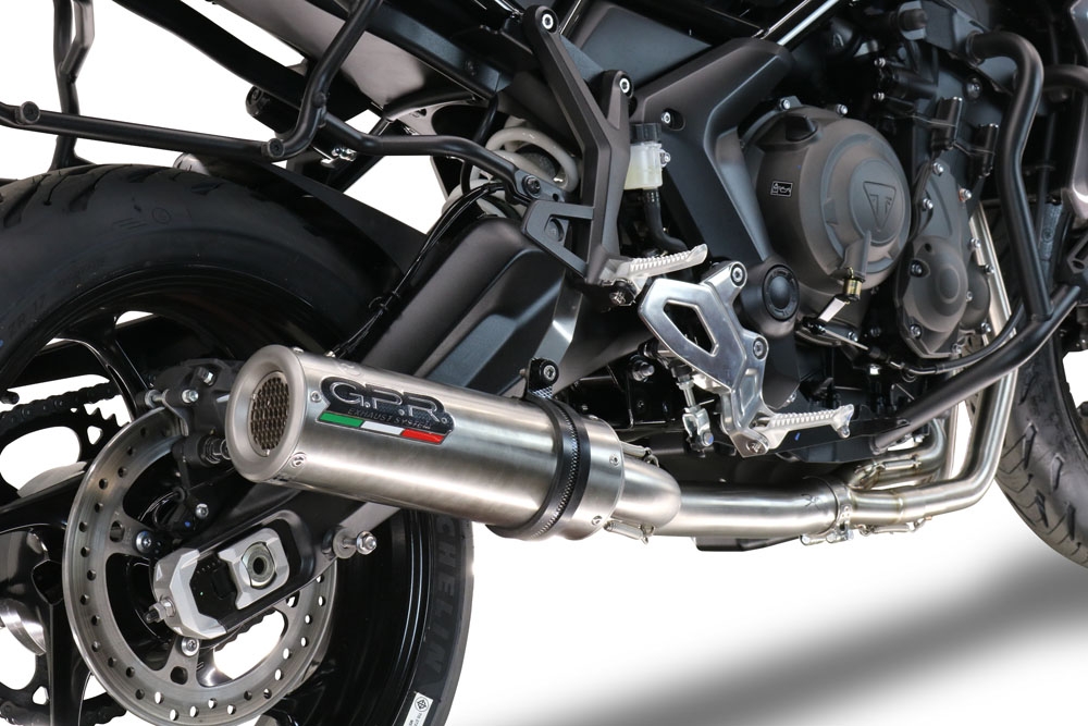 Exhaust compatible with Triumph Tiger Sport 660 2022-2024, M3 Inox , Full system exhaust, including removable db killer 