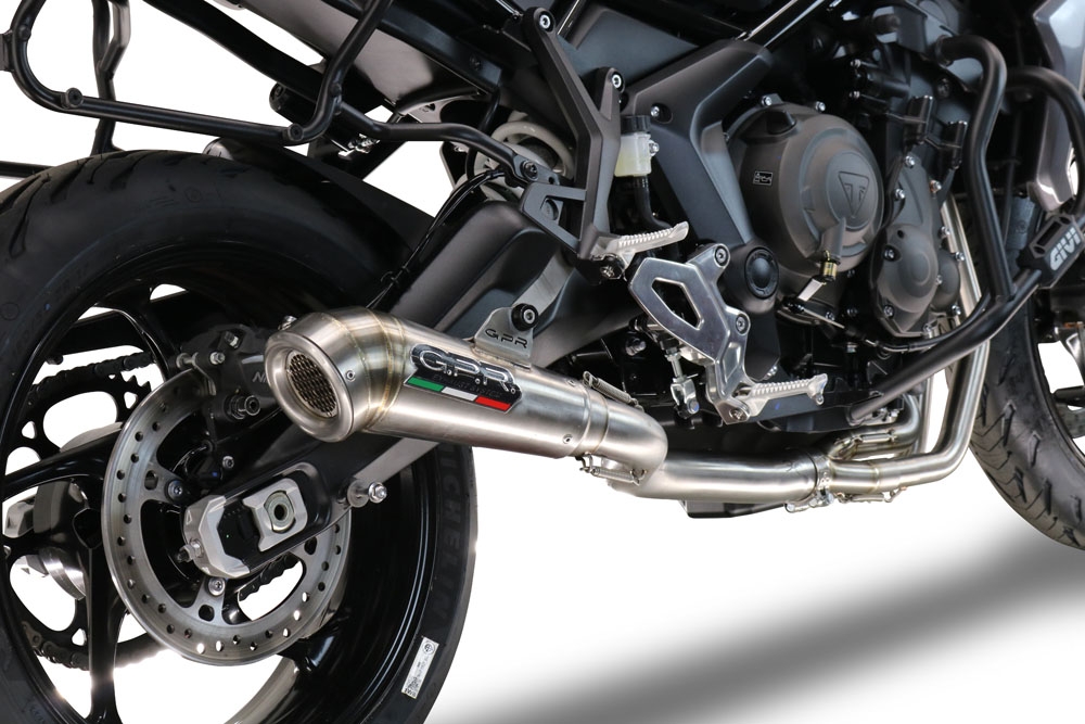 Exhaust compatible with Triumph Tiger Sport 660 2022-2024, Powercone Evo, Full system exhaust, including removable db killer 