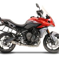 Exhaust compatible with Triumph Trident 660 2021-2024, Deeptone Inox, Full system exhaust, including removable db killer 