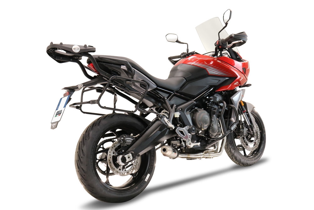Exhaust compatible with Triumph Trident 660 2021-2024, Deeptone Inox, Full system exhaust, including removable db killer 