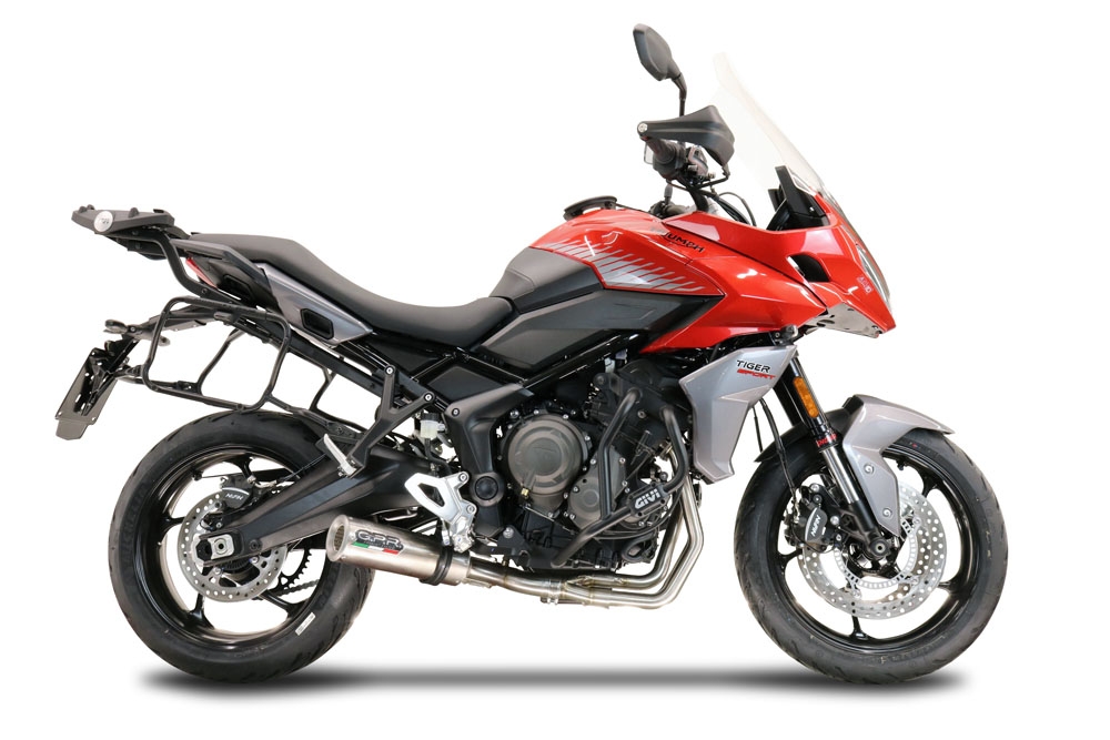 Exhaust compatible with Triumph Tiger Sport 660 2022-2024, M3 Inox , Full system exhaust, including removable db killer 