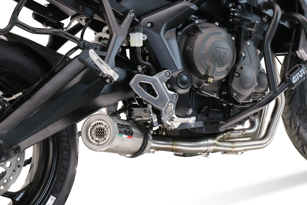 Exhaust compatible with Triumph Tiger Sport 660 2022-2024, M3 Inox , Full system exhaust, including removable db killer 