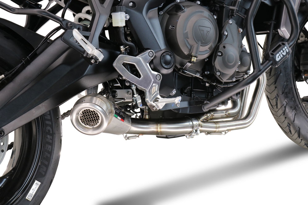 Exhaust compatible with Triumph Tiger Sport 660 2022-2024, Powercone Evo, Full system exhaust, including removable db killer 
