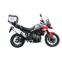 Top case GPR TECH compatible with  Triumph Tiger 850 Sport 2020/2024 e5 GPR TECH Top case in aluminum, silver color with specific plate included Capacity 35 LT.
