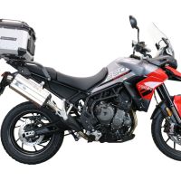Top case GPR TECH compatible with  Triumph Tiger 1200 Gt - Rally 2022/2024 e5 GPR TECH Top case in aluminum, silver color with specific plate included Capacity 35 LT.